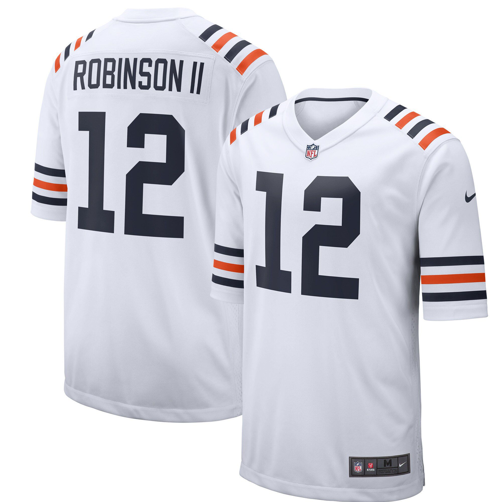 Men Chicago Bears #12 Allen Robinson Nike White Game Alternate NFL Jersey